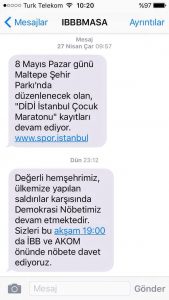 zweite sms