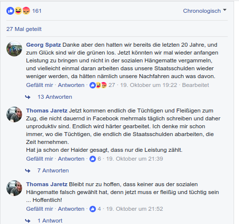 Facebook-Posting Die Volksstimme vom 23.10.2017