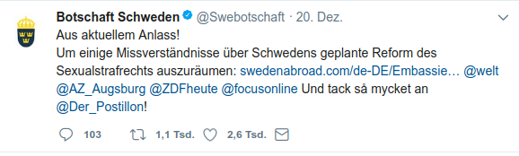 weet Schwedenbotschaft