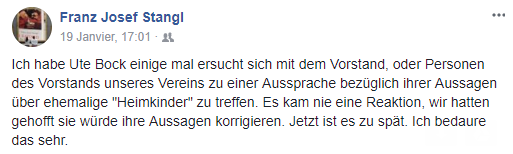 Facebookpost Stangl